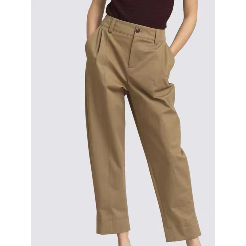 Pantalons plissés taille haute pour femmes Chic und Stil 1750846104