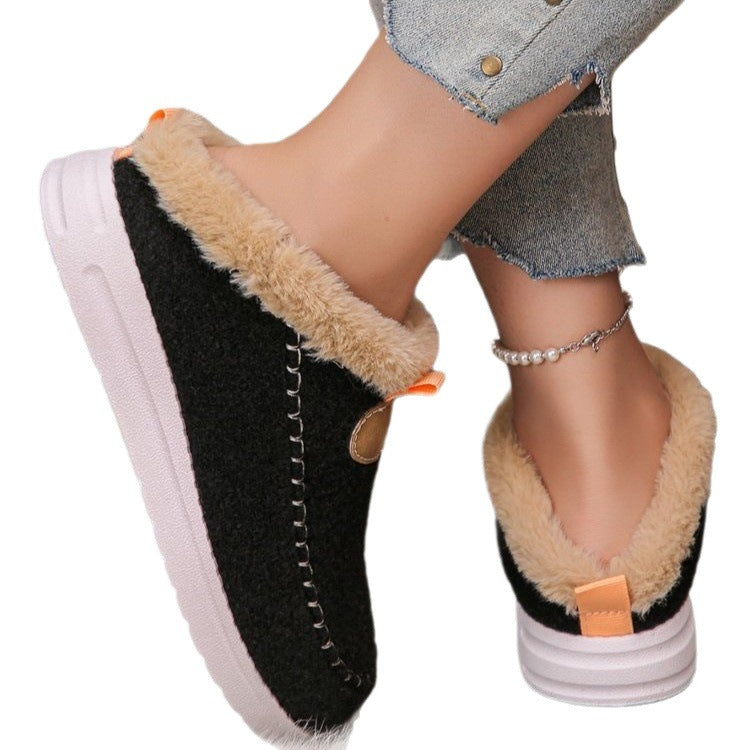 Chaussons moelleux pour femmes avec semelle antidérapante et doublure douillette Chic und Stil