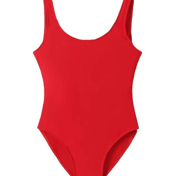 Maillot de bain une pièce classique à dos haut Chic und Stil pour femmes
