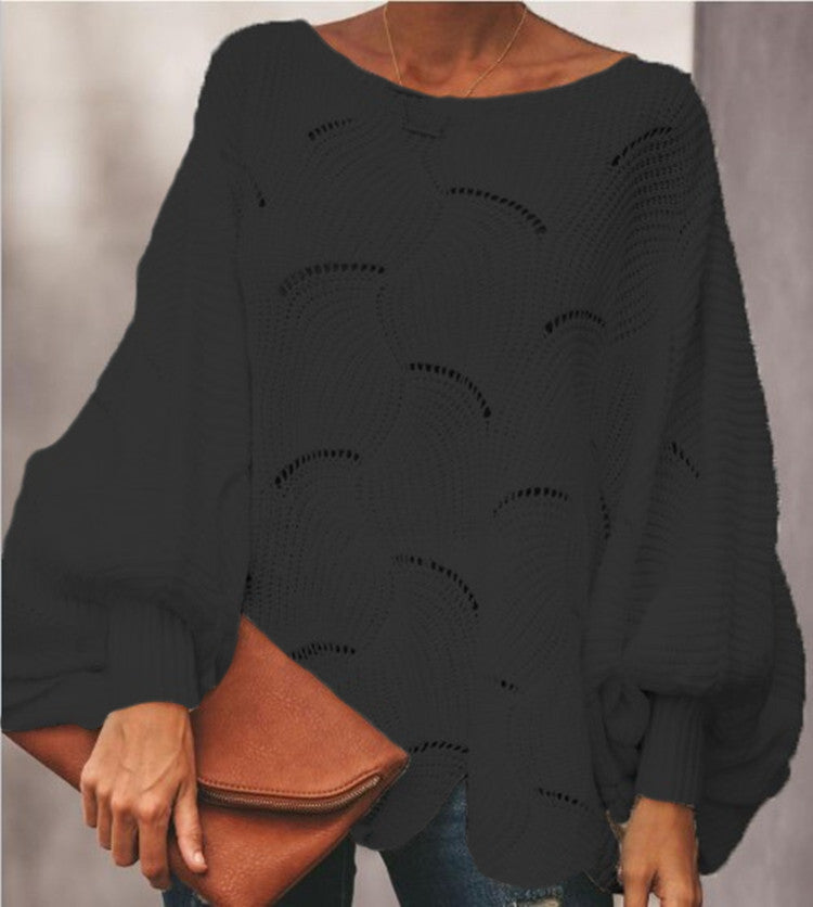 Pull en tricot léger pour femmes avec un élégant motif en vagues Chic und Stil