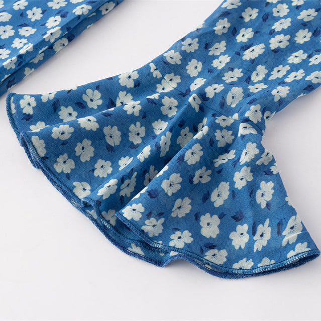 Robe chemise femme avec design floral et élégant décolleté en V Chic und Stil