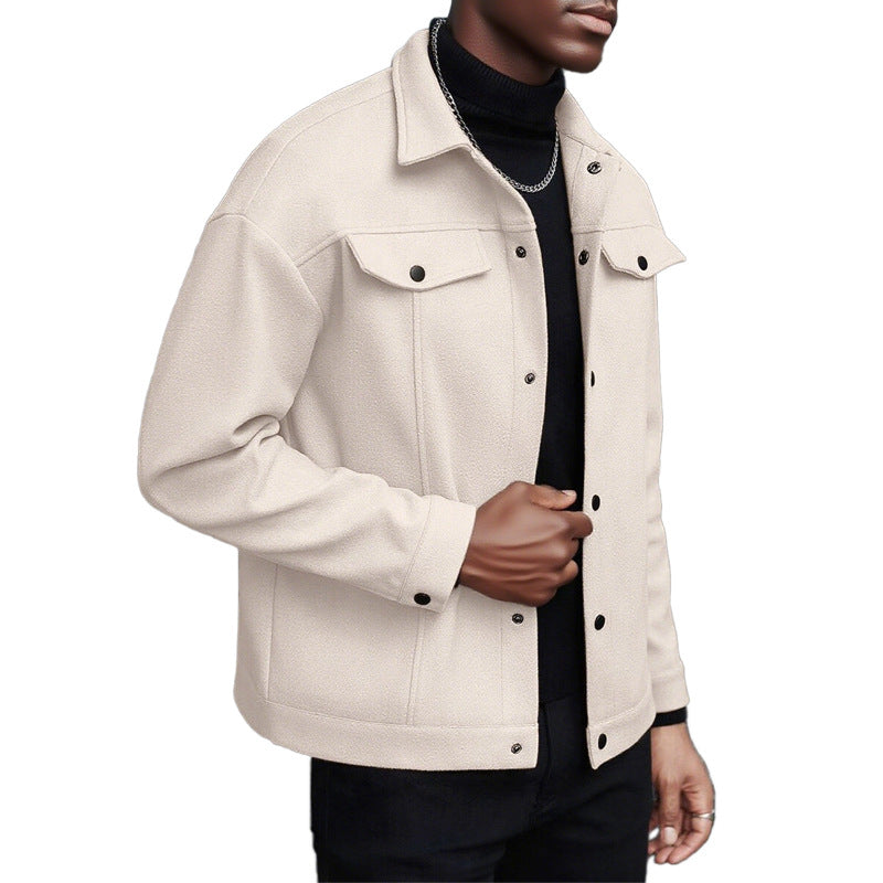 Veste de transition décontractée pour hommes avec poches pratiques et col moderne Chic und Stil