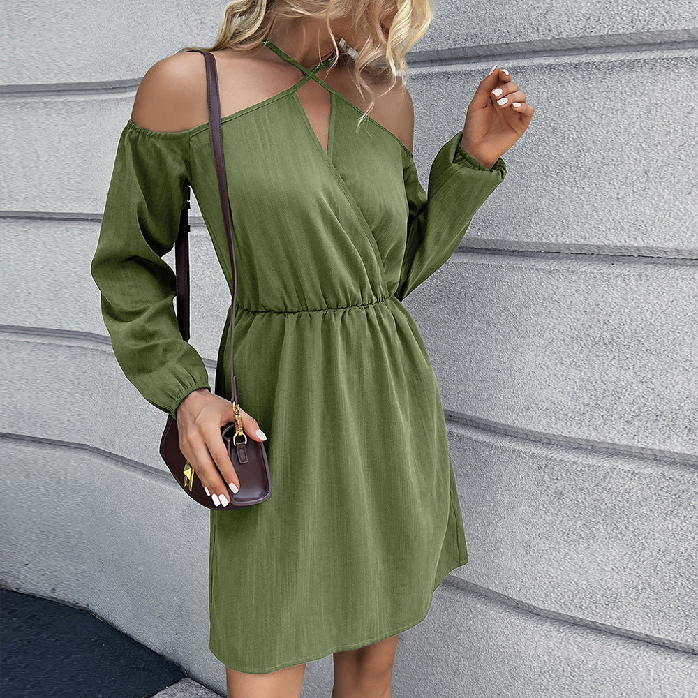 Robe portefeuille pour femmes avec décolleté dégagé et taille élégante Chic und Stil
