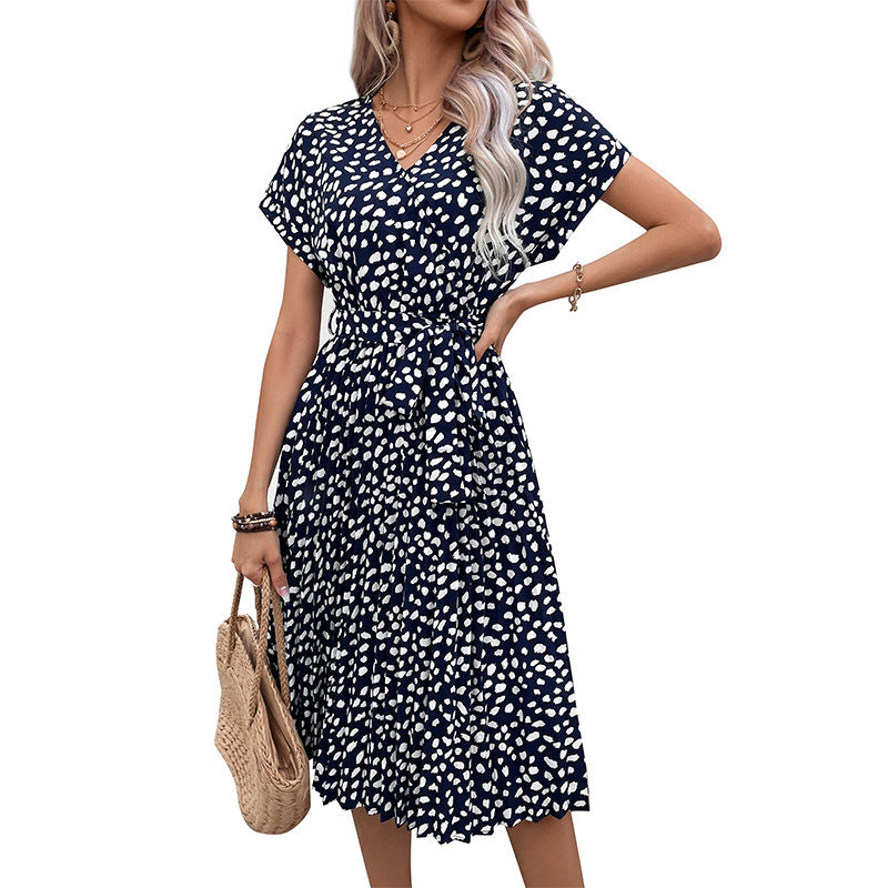 Robe midi portefeuille pour femmes avec un style décontracté et chic Chic und Stil