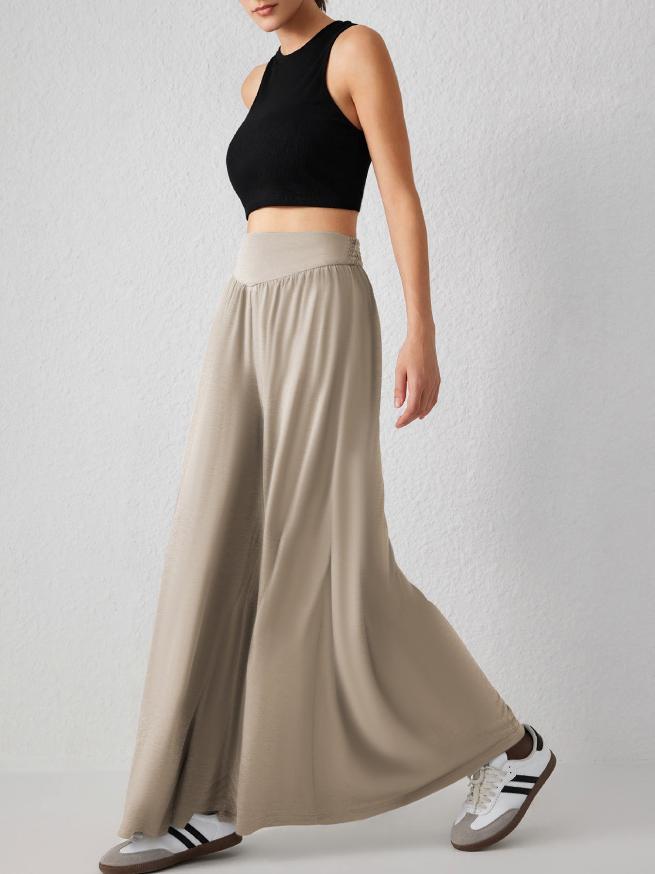 Jupe maxi aérienne pour femmes avec coupe ample et taille élastique Chic und Stil