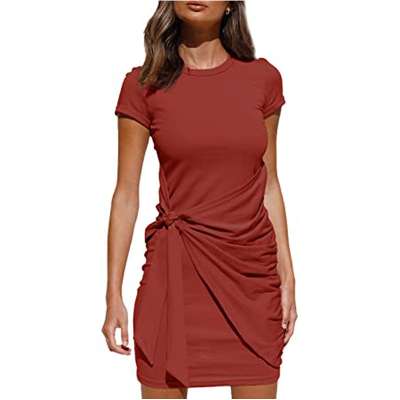 Robe mini à volants pour femmes avec lien latéral Chic und Stil