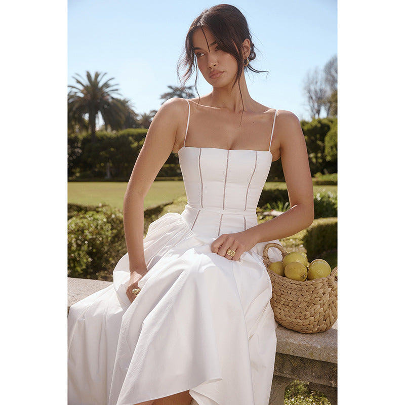 Robe maxi sans bretelles élégante Chic und Stil