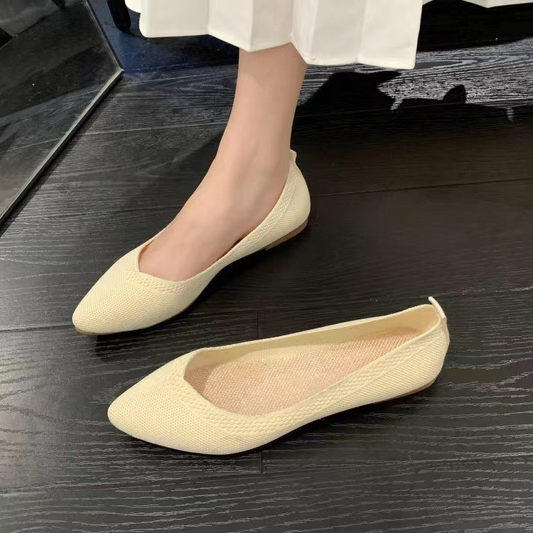 Dames Ballerines en dentelle tricot respirante Chic und Stil