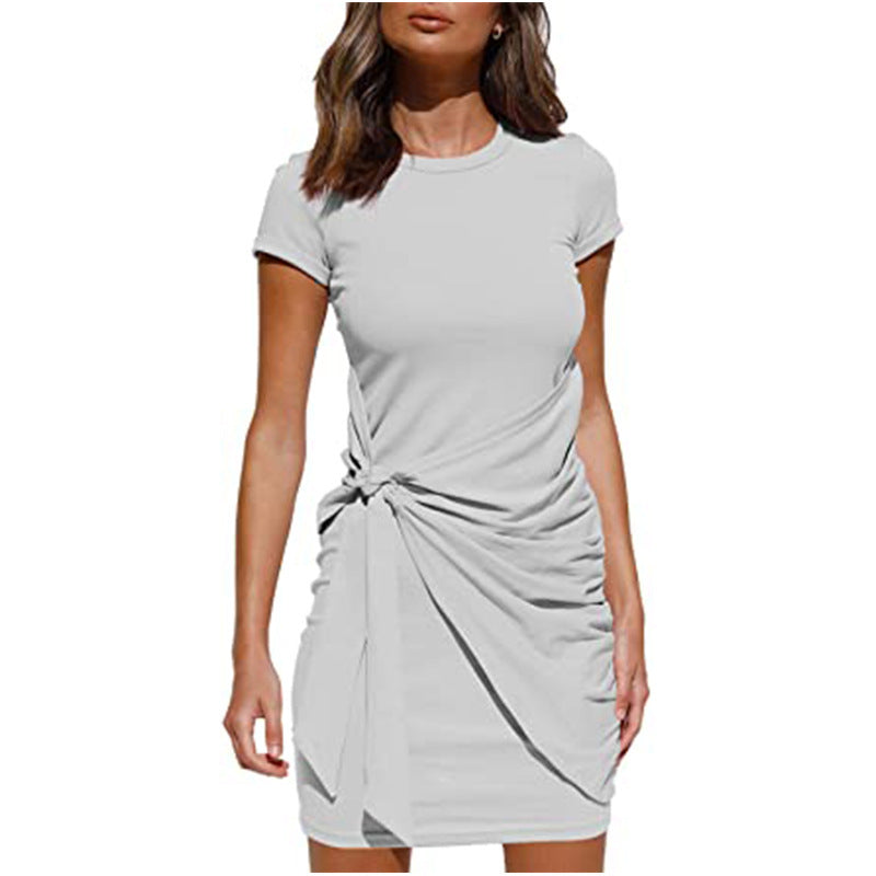 Robe mini à volants pour femmes avec lien latéral Chic und Stil
