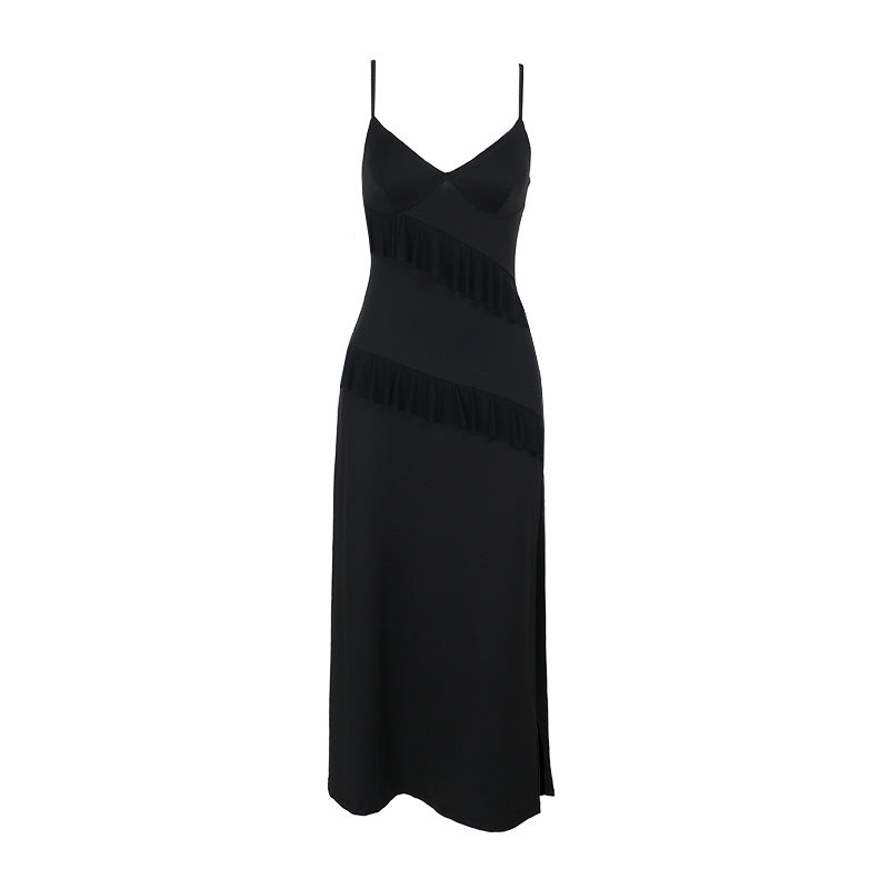 Robe slip élégante à volants Chic und Stil pour femmes