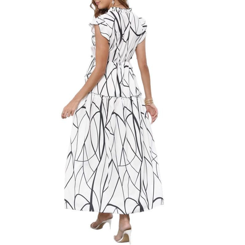 Robe Maxi à Volants pour Femmes Chic und Stil