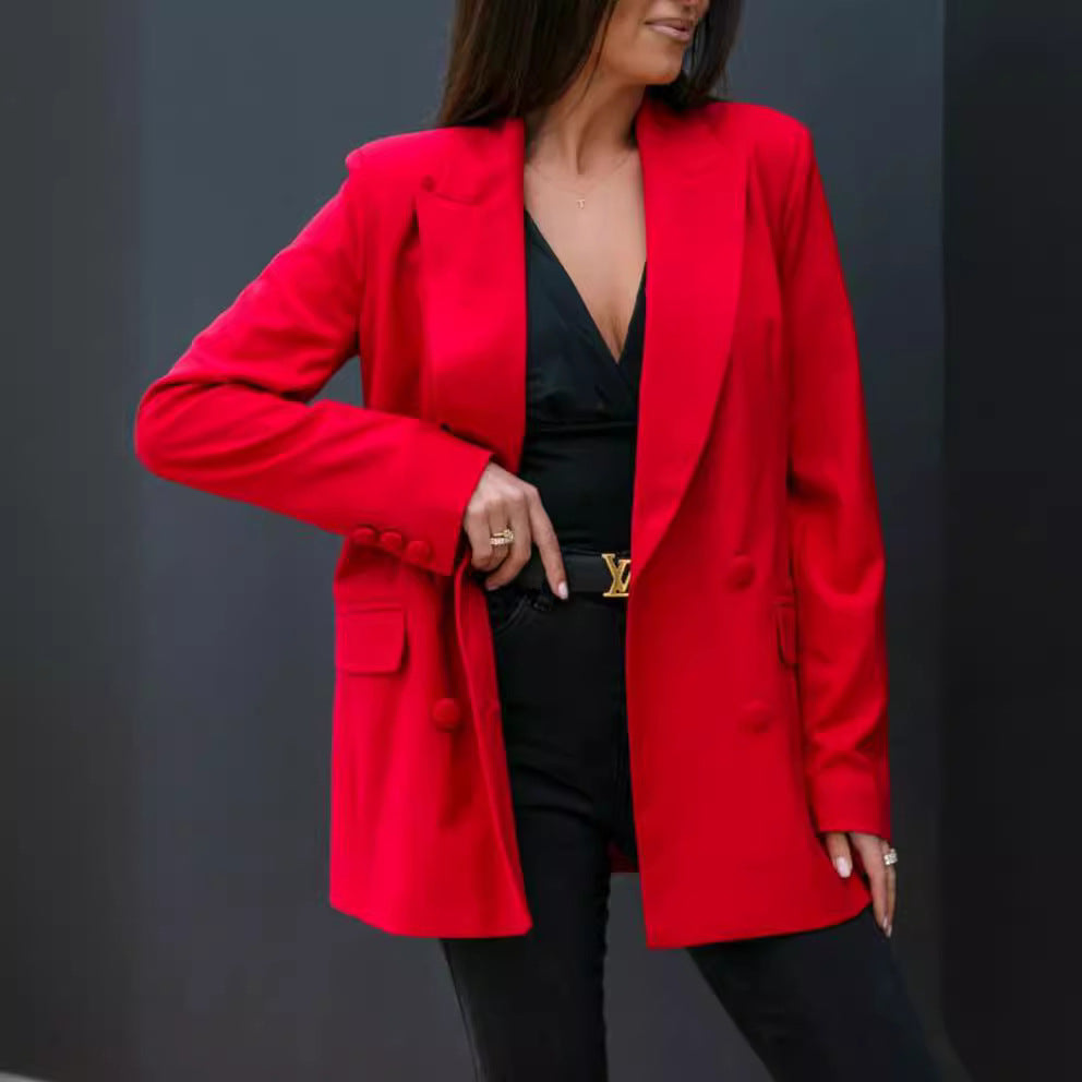 Blazer pour femmes avec fermeture à double bouton moderne et coupe décontractée Chic und Stil