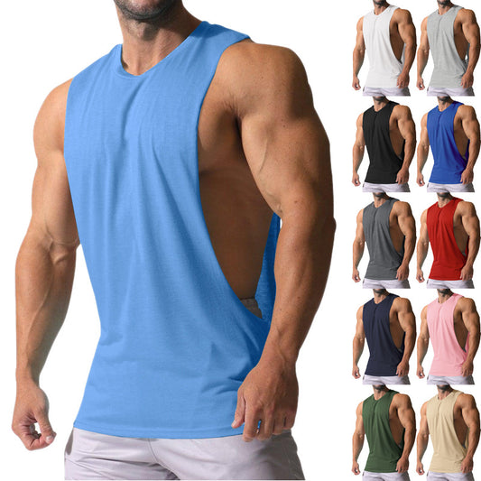 Chemise de sport sans manches pour hommes avec décolleté profond dans le dos et matériau respirant Chic und Stil
