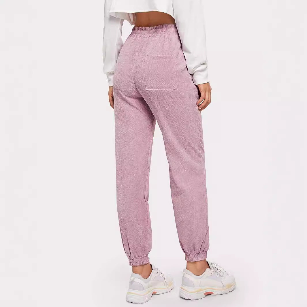 Pantalon de loisirs confortable pour femmes avec taille élastique et poches pratiques Chic und Stil