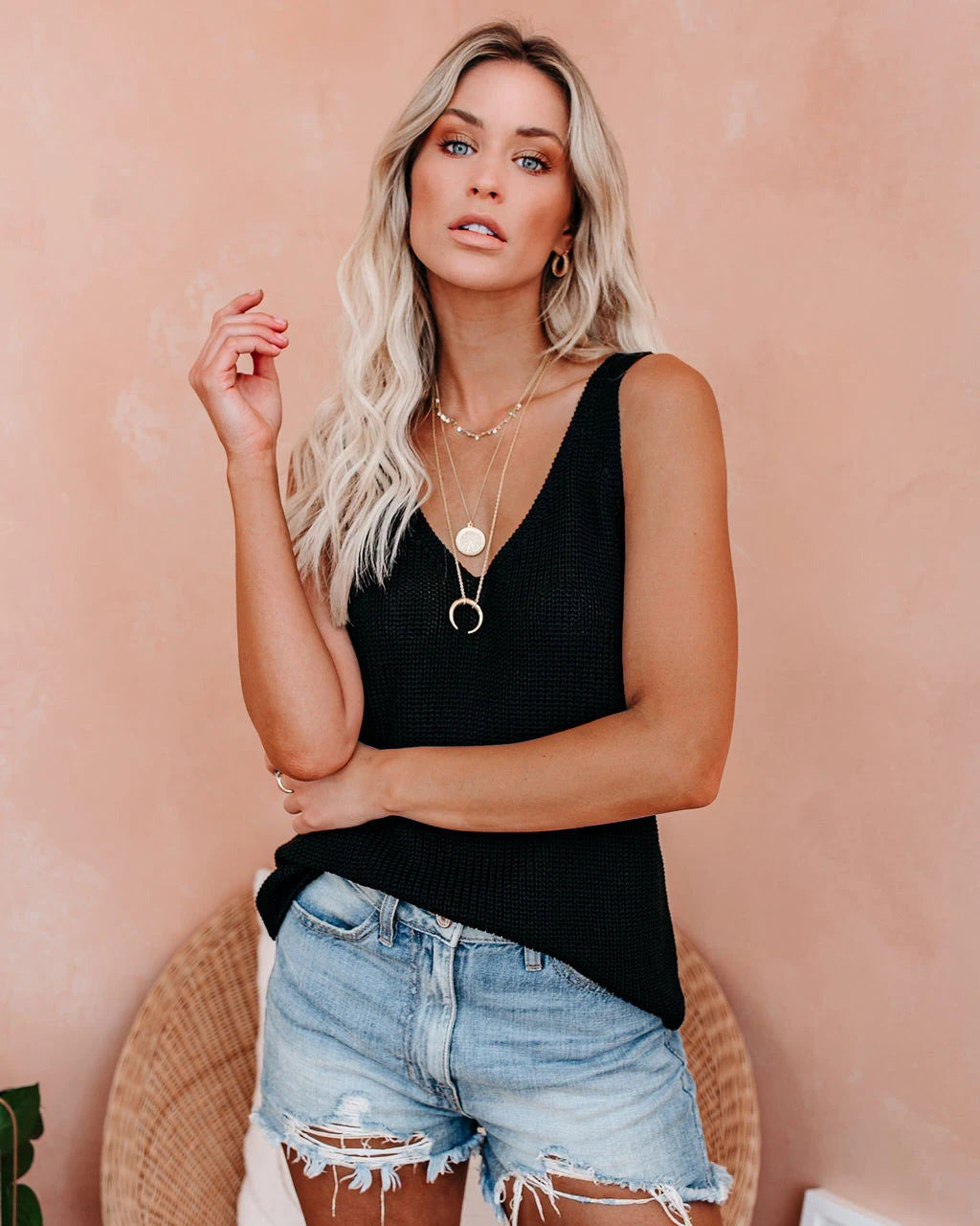 Haut en tricot Chic und Stil pour femmes