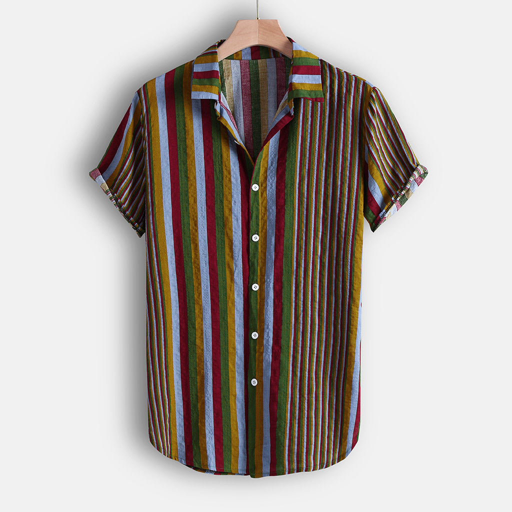 Chemise à manches courtes pour hommes avec imprimé floral et tissu léger Chic und Stil