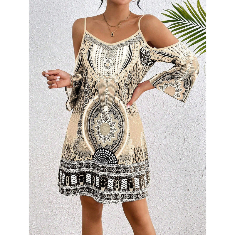 Robe tunique bohémienne à épaules dénudées Chic und Stil pour dames