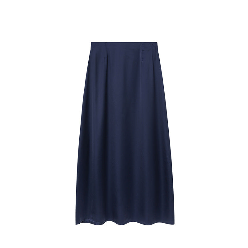 Jupe Maxi en Satin Femmes Chic und Stil