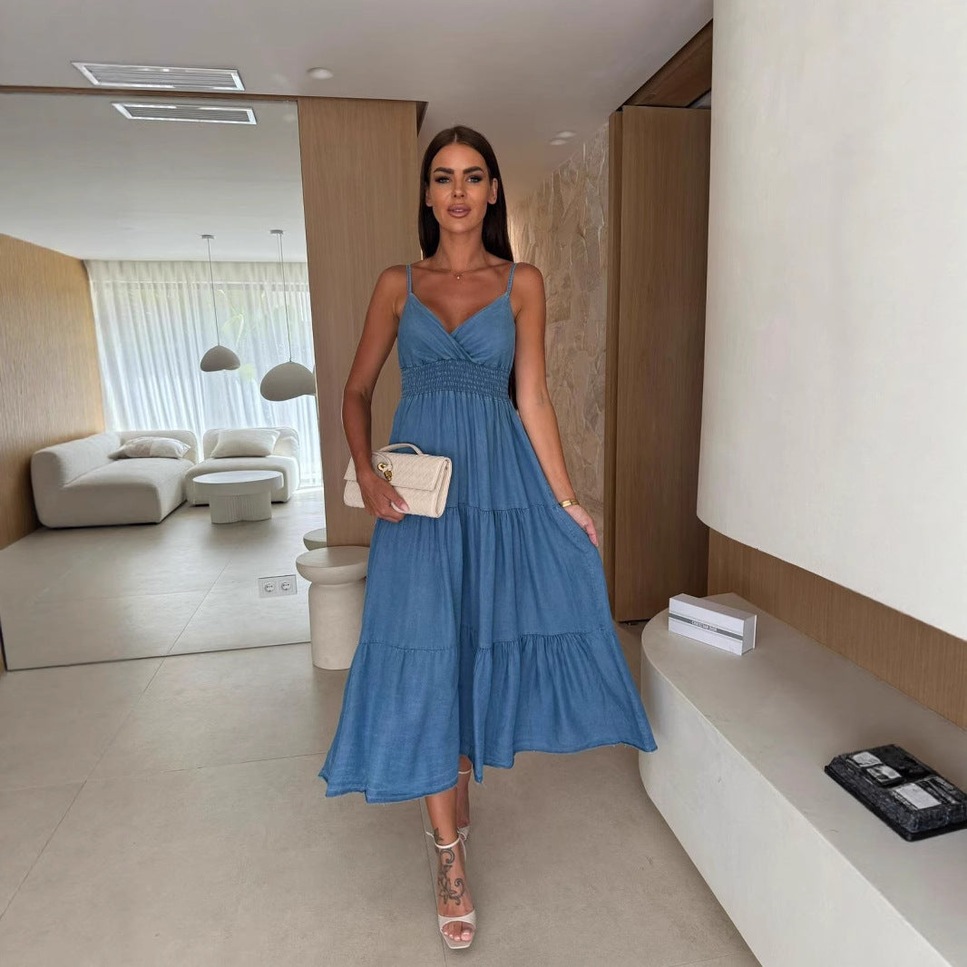 Robe midi élégante pour femmes Chic und Stil