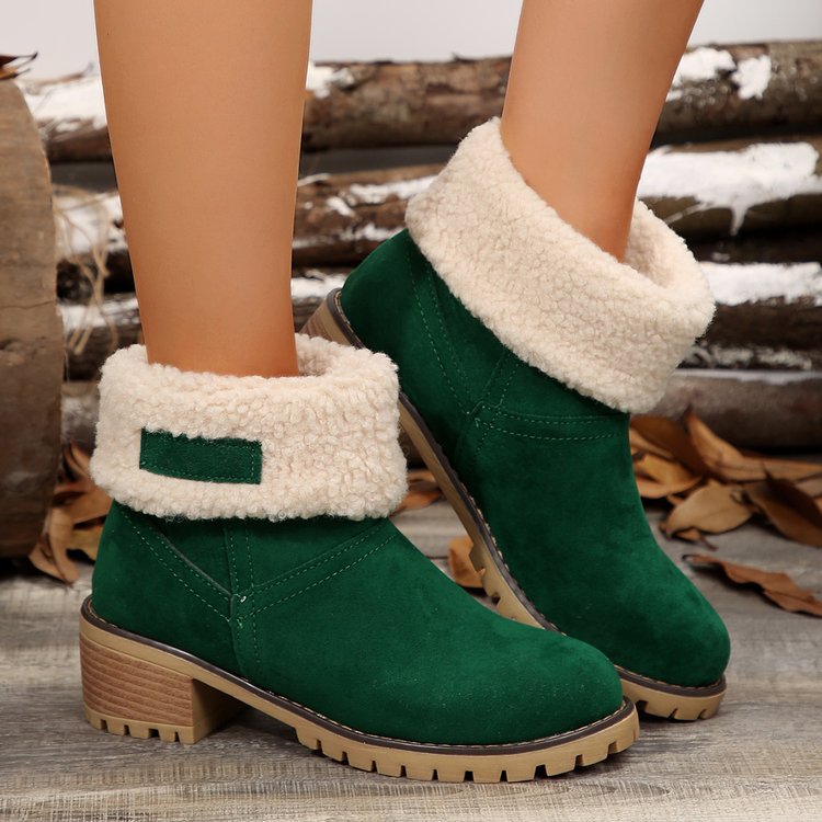 Bottines pour femmes chaudes avec col en fourrure d'agneau Chic und Stil
