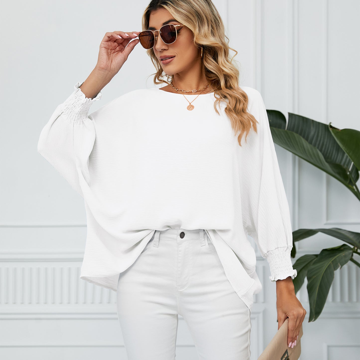 Women's oversized blouse with tapered sleeves Chic und Stil