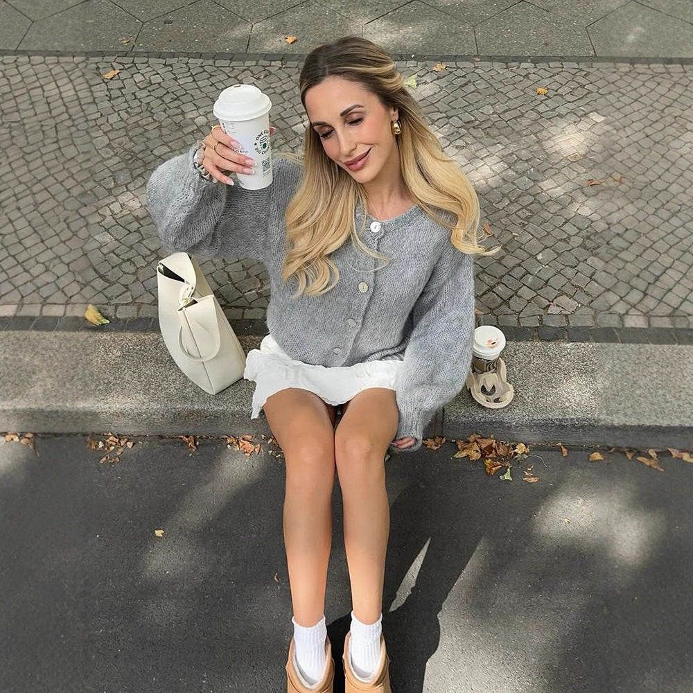 Cardigan en tricot douillet pour femmes Chic und Stil
