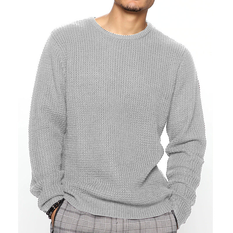 Pull-over en grosse maille pour homme avec motif texturé et coupe décontractée Chic und Stil