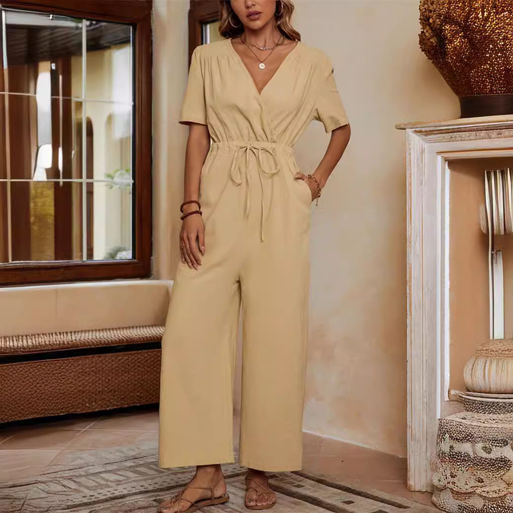 Combinaison décontractée pour femmes taille haute avec poches pratiques Chic und Stil