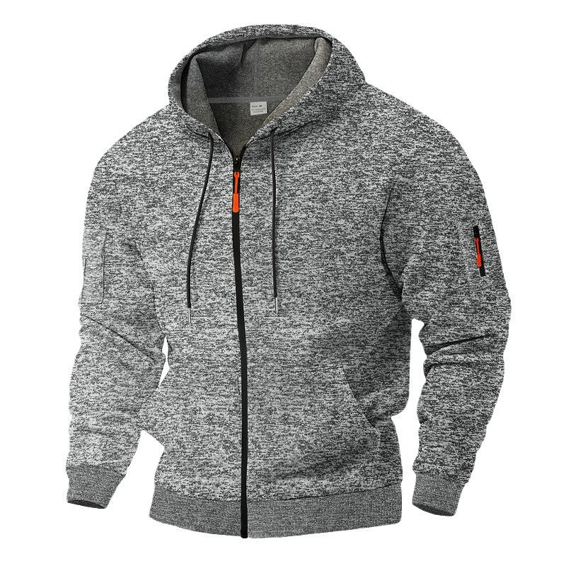 Veste à capuche sportive pour hommes avec zip et poches pratiques Chic und Stil