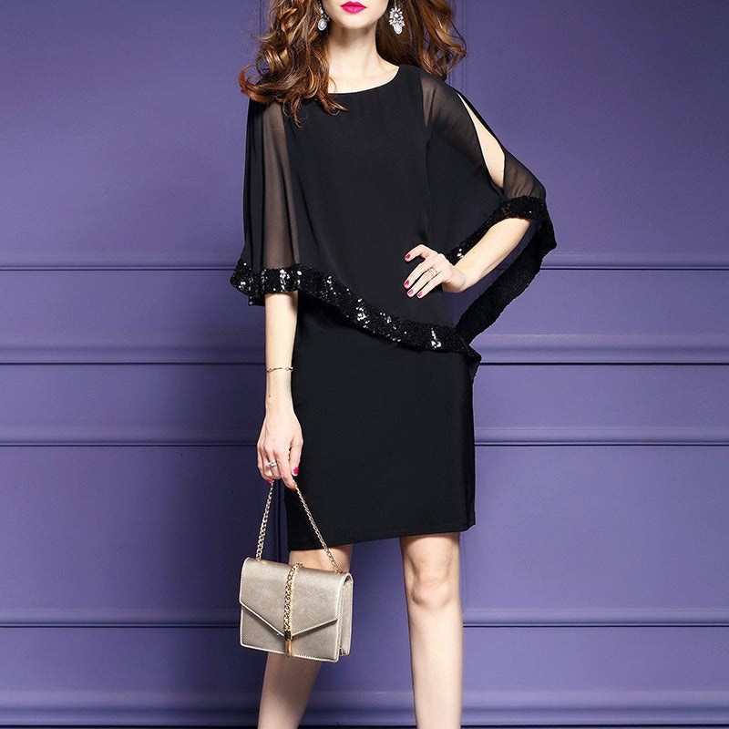 Robes Élégantes en Chiffon avec Superposition Chic und Stil