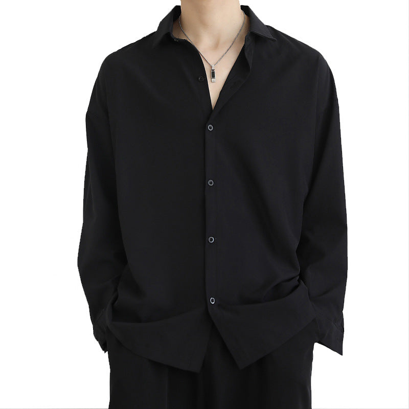 Chemise à manches longues élégamment taillée pour hommes en tissu de haute qualité Chic und Stil