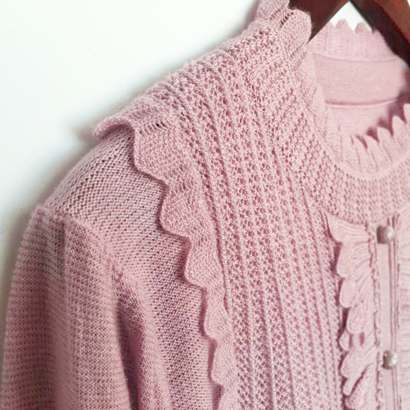 Pull en tricot froncé pour femme Chic und Stil