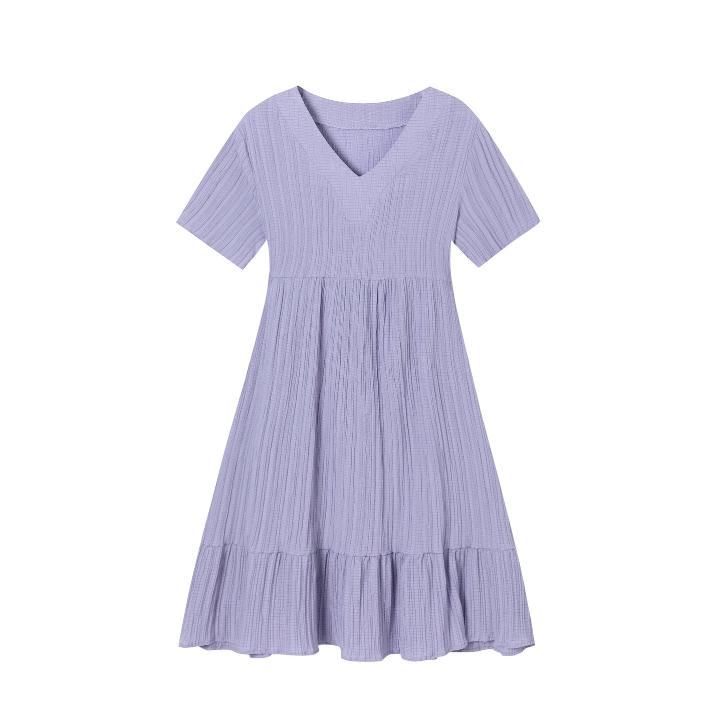Robe midi évasée à décolleté en V pour dames Chic und Stil