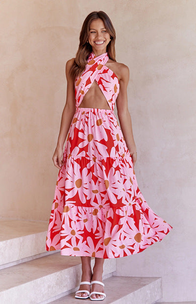 Robe Maxi Collier Bohémienne Chic und Stil
