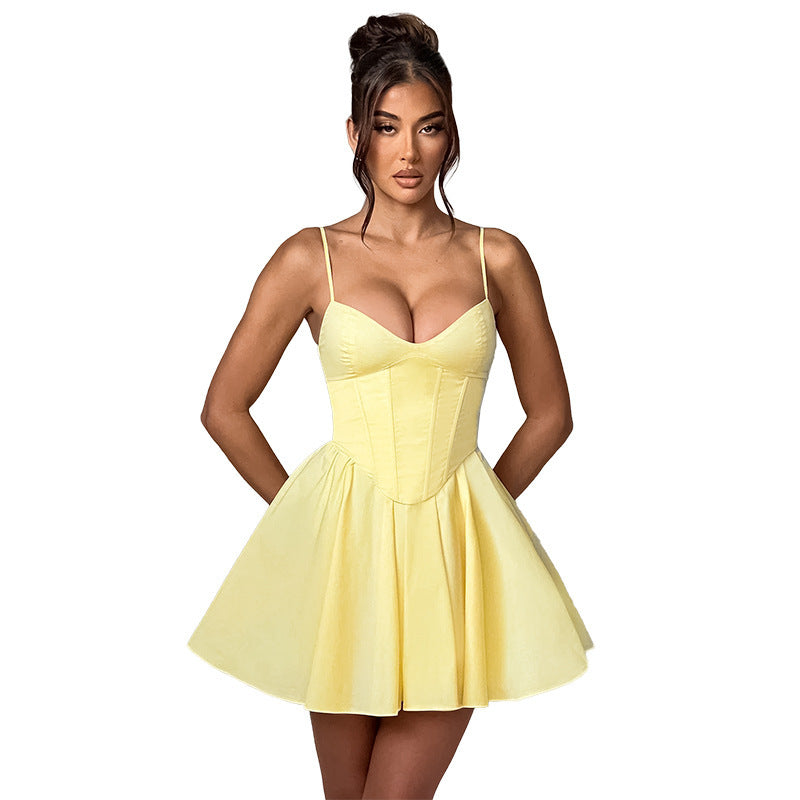 Robe mini Fit-and-Flare structurée pour femmes Chic und Stil
