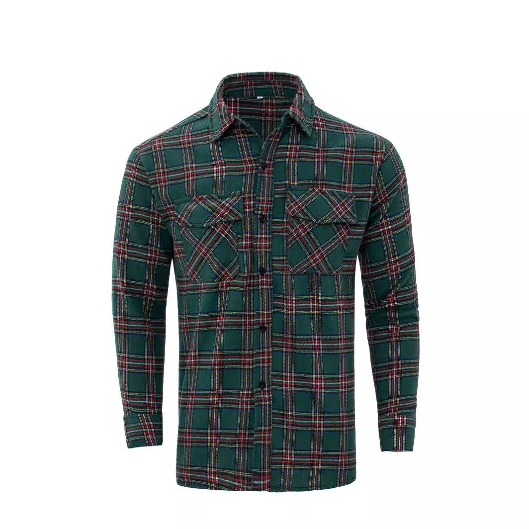 Chemise en flanelle à carreaux pour hommes Chic und Stil