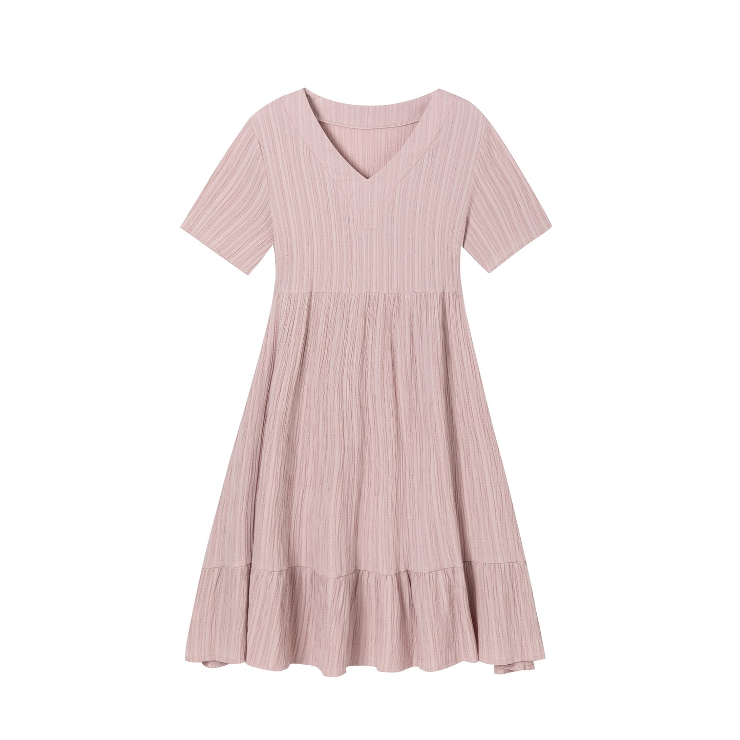Robe midi évasée à décolleté en V pour dames Chic und Stil