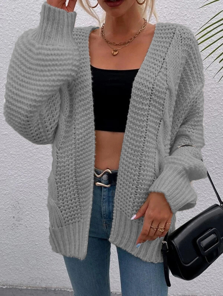 Cardigan en maille épaisse pour femmes avec poches profondes et coupe décontractée Chic und Stil