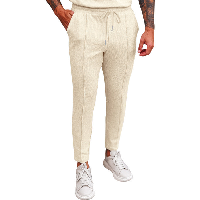 Pantalon de jogging sportif pour hommes avec taille élastique et poches zippées Chic und Stil