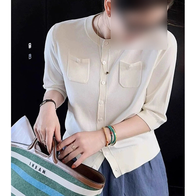 Blouse décontractée à boutons pour femmes Chic und Stil