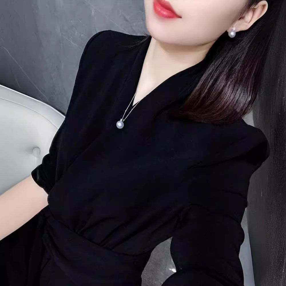 Robe élégante enveloppante pour femmes Chic und Stil