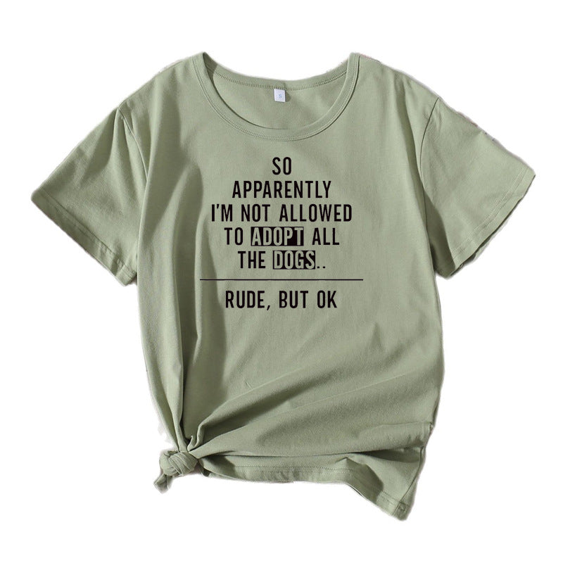 T-shirt graphique pour femmes comédien amateur de chiens Chic und Stil