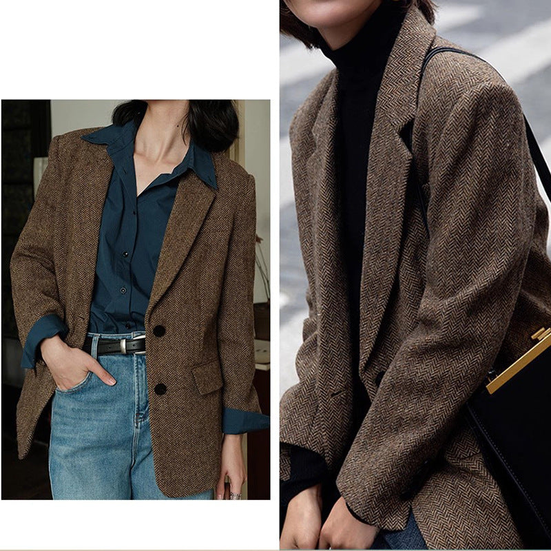 Veste femme à motif en chevron Chic und Stil