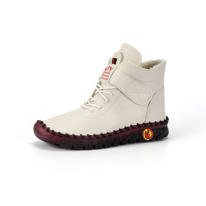 Bottes d'hiver pour femmes avec fermeture velcro réglable et profil robuste Chic und Stil