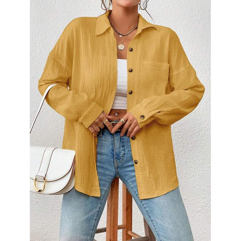 Chemise overshirt décontractée pour femmes avec détails de boutons Chic und Stil