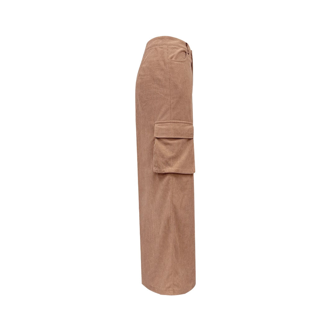 Jupe maxi femme avec poches cargo pratiques et détails de boutons Chic und Stil