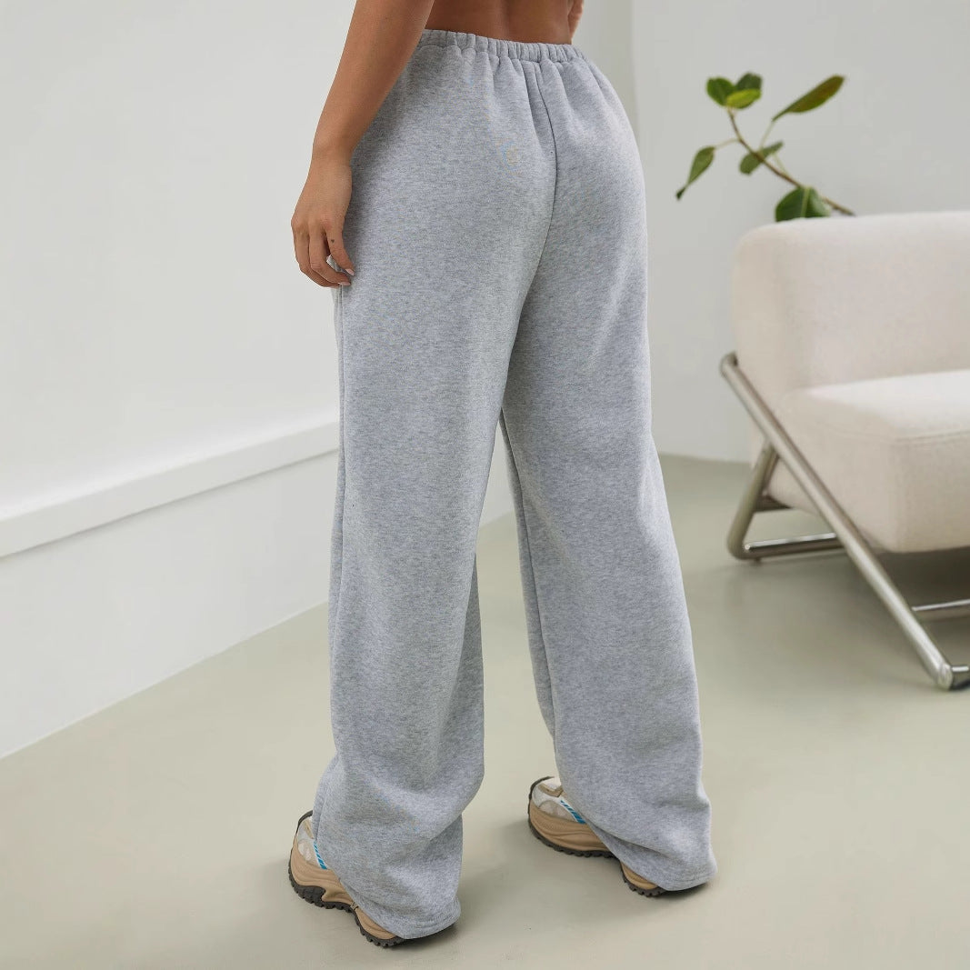 Pantalons de survêtement décontractés pour femmes taille haute avec poches pratiques Chic und Stil