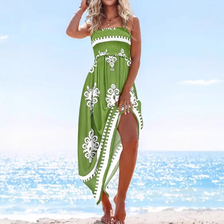 Robe maxi de soleil bohéme pour femmes Chic und Stil