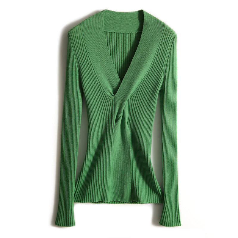 Top en maille côtelée pour femmes Chic und Stil