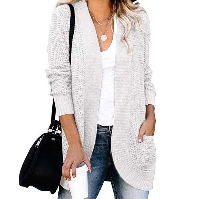 Cardigan en tricot pour femmes avec poches pratiques et structure aérienne Chic und Stil